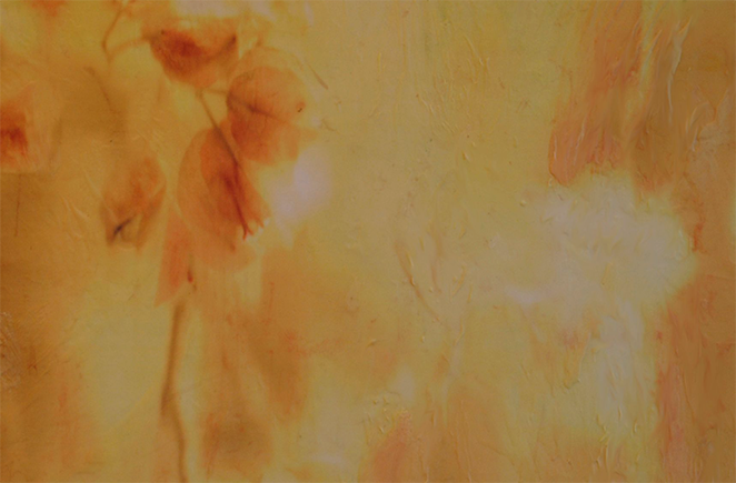 Yellow abstract painting