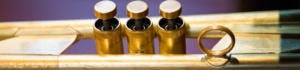 Trumpet valve, close up