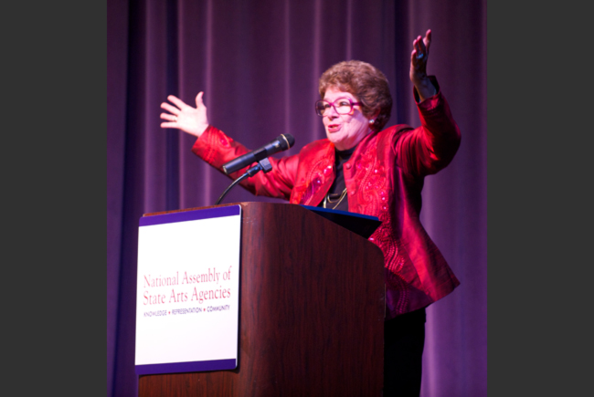 A warm welcome from West Virginia Department of Education and the Arts Cabinet Secretary Kay GoodwinPhoto by Tyler Evert, West Virginia Division of Culture and History