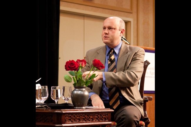 Bolz Center for Arts Administration Director Andrew Taylor at the Plenary RoundtablefYi Photography by Jamie Dunbar