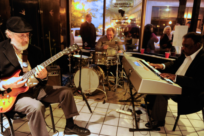Steve Himes (left) and The Blue Notes at Art WalkPhoto by Tyler Evert, West Virginia Division of Culture and History